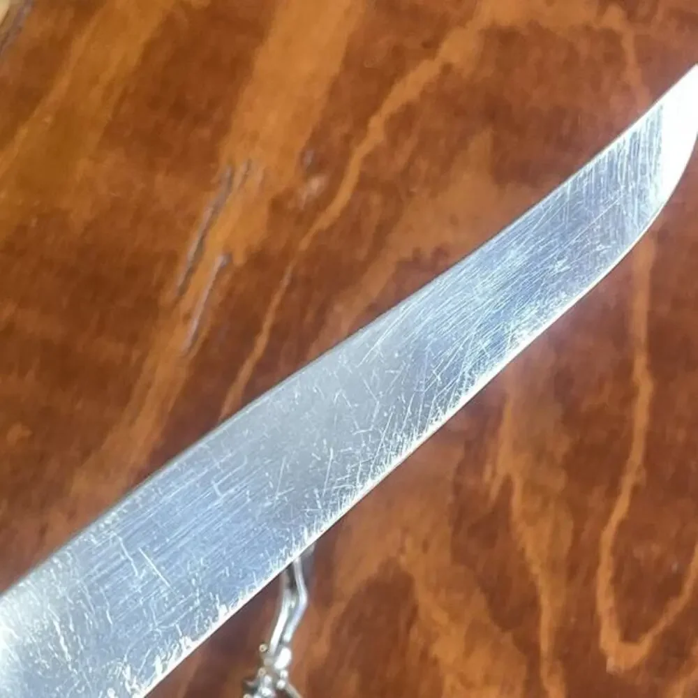 Vintage Jernbolaget Eskilstuna Sweden Carving Knife & Fork Wood Handle Rostfrei